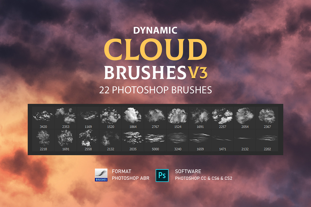 Photoshop Cloud Brushes V3, a Brush Add-On by Mohamed Saber (Photo 6 of 6)