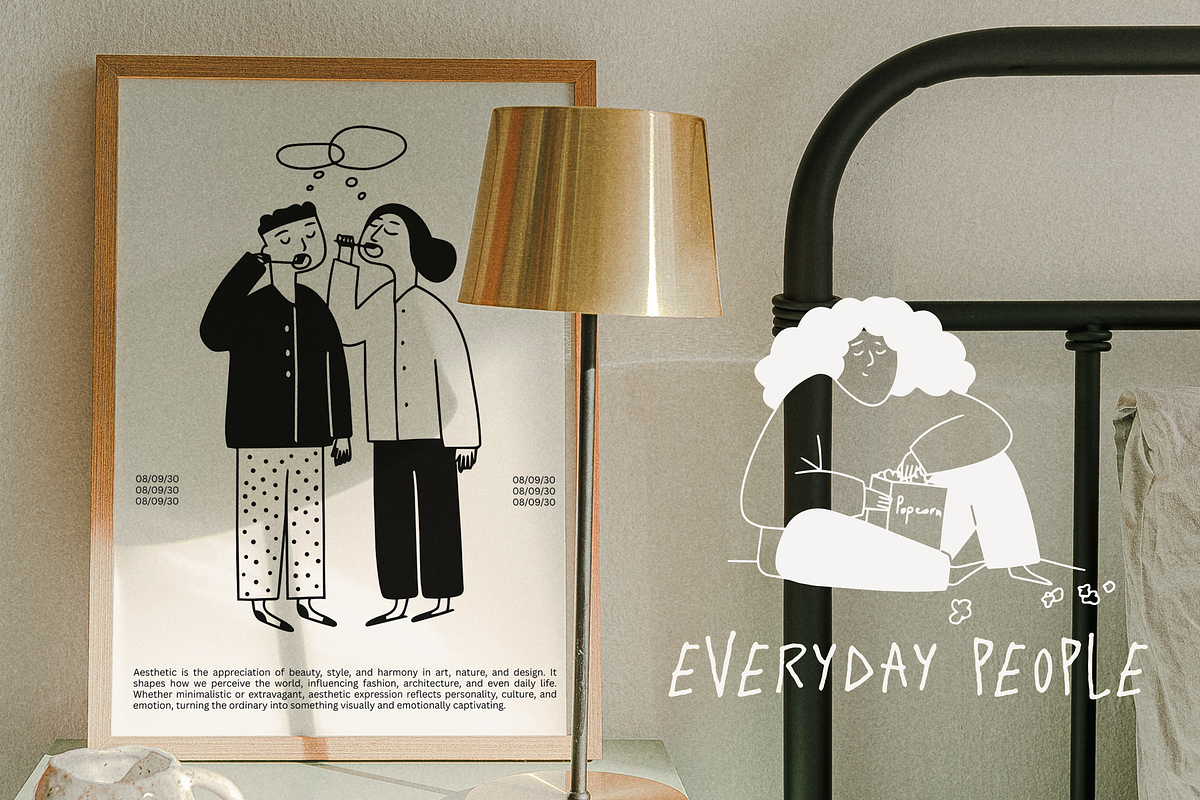 Everyday People: Hand-Drawn Line Art, a Person Illustration by Veyla (Photo 13 of 14)