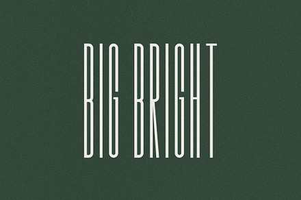 Big Bright | A(very)Tall Sans Serif