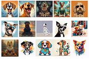 Dog wall art Collection JPG, Dogs, an Animal Photo by Chipshpow Graphics (Thumbnail 3 of 8)