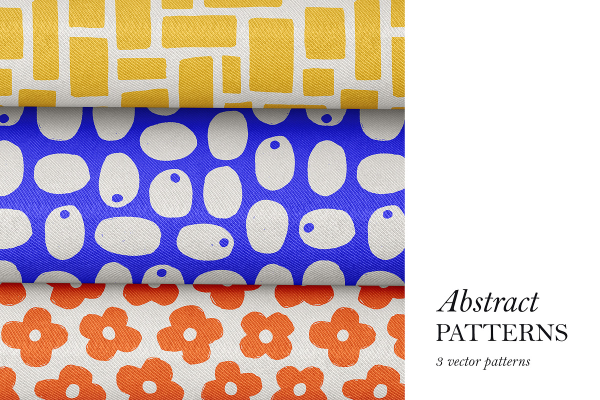 Cute, abstract seamless patterns, a Pattern Graphic by Good Studio (Photo 1 of 12)
