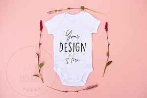 Baby Vest Bodysuit Mockup JPG