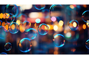 night bokeh urban background ai, an Architecture Photo by pikepicture