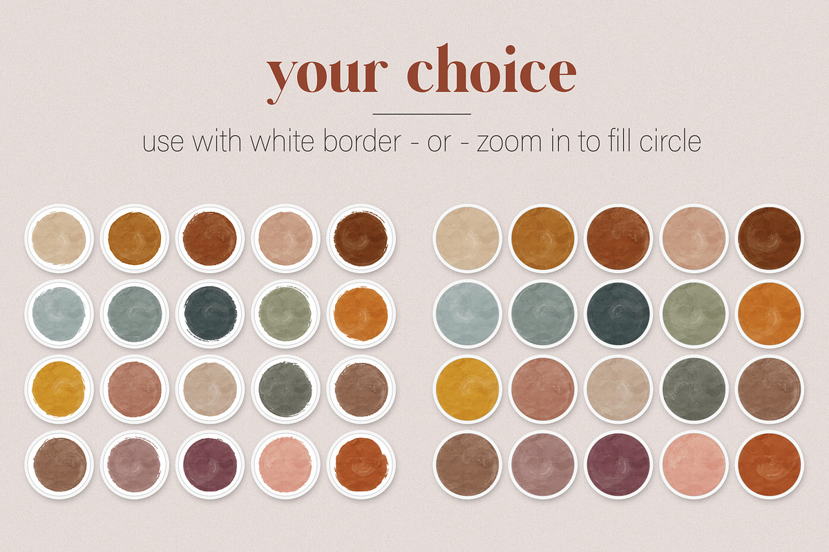 Earthy Watercolor Instagram Covers, a Social Media Template by Indie Grace Design (Photo 2 of 2)