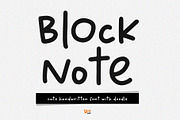 Block Note, a Font by Dm Studio (Thumbnail 1 of 12)