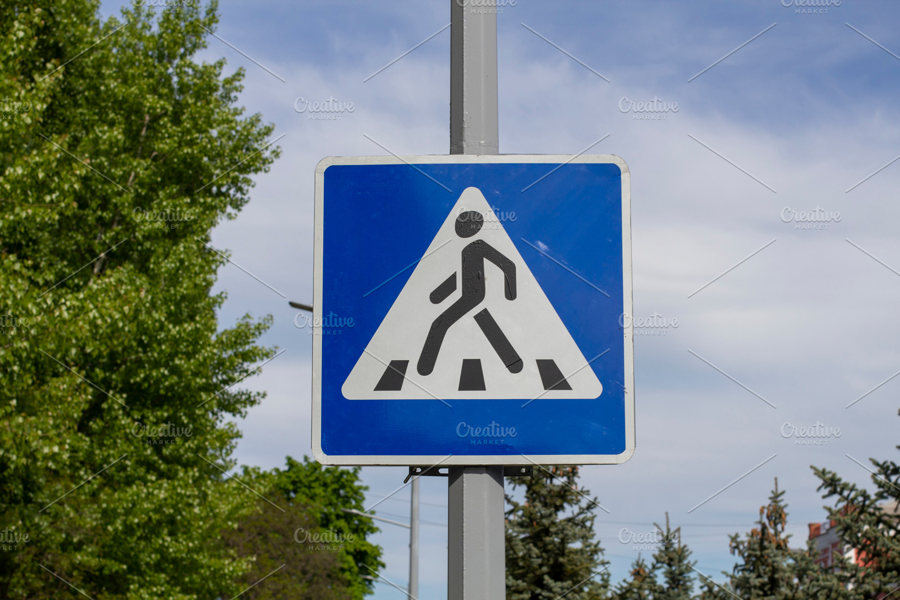 pedestrian crossing sign, a Photo by Anno Urbis