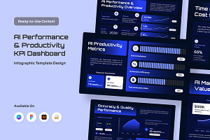 AI KPI Dashboard Infographic, a Work Illustration by twinstd