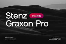 Stenz Graxon Pro Family Font