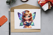Back To School Cute Fairy Girl Png, an Illustration by RobertsArt (Thumbnail 7 of 7)