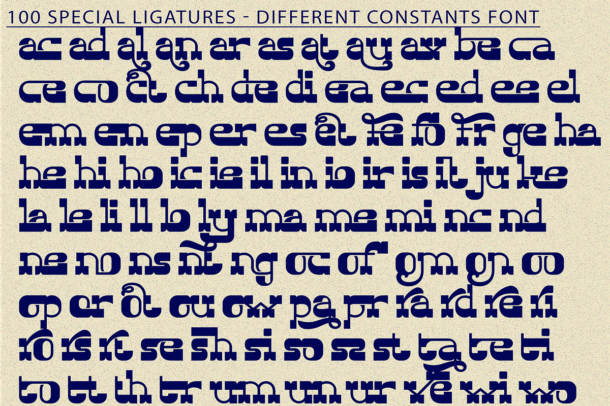 Different Constants - Retro Font, a Serif Font by 177Studio (Photo 8 of 8)