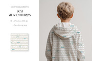 Kids Patterns Sea Adventure, a Pattern Graphic by PROTEA Watercolor Studio (Thumbnail 5 of 11)
