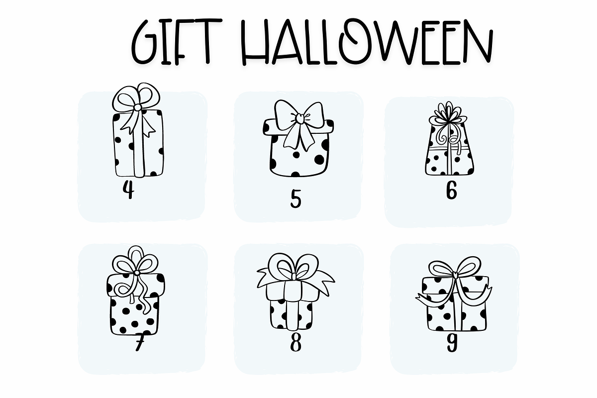 Gift Halloween | Symbols Fonts preview 4