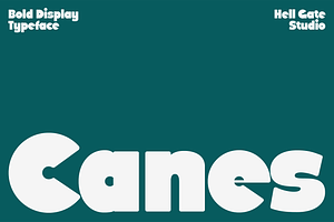 Canes Bold Display Typeface
