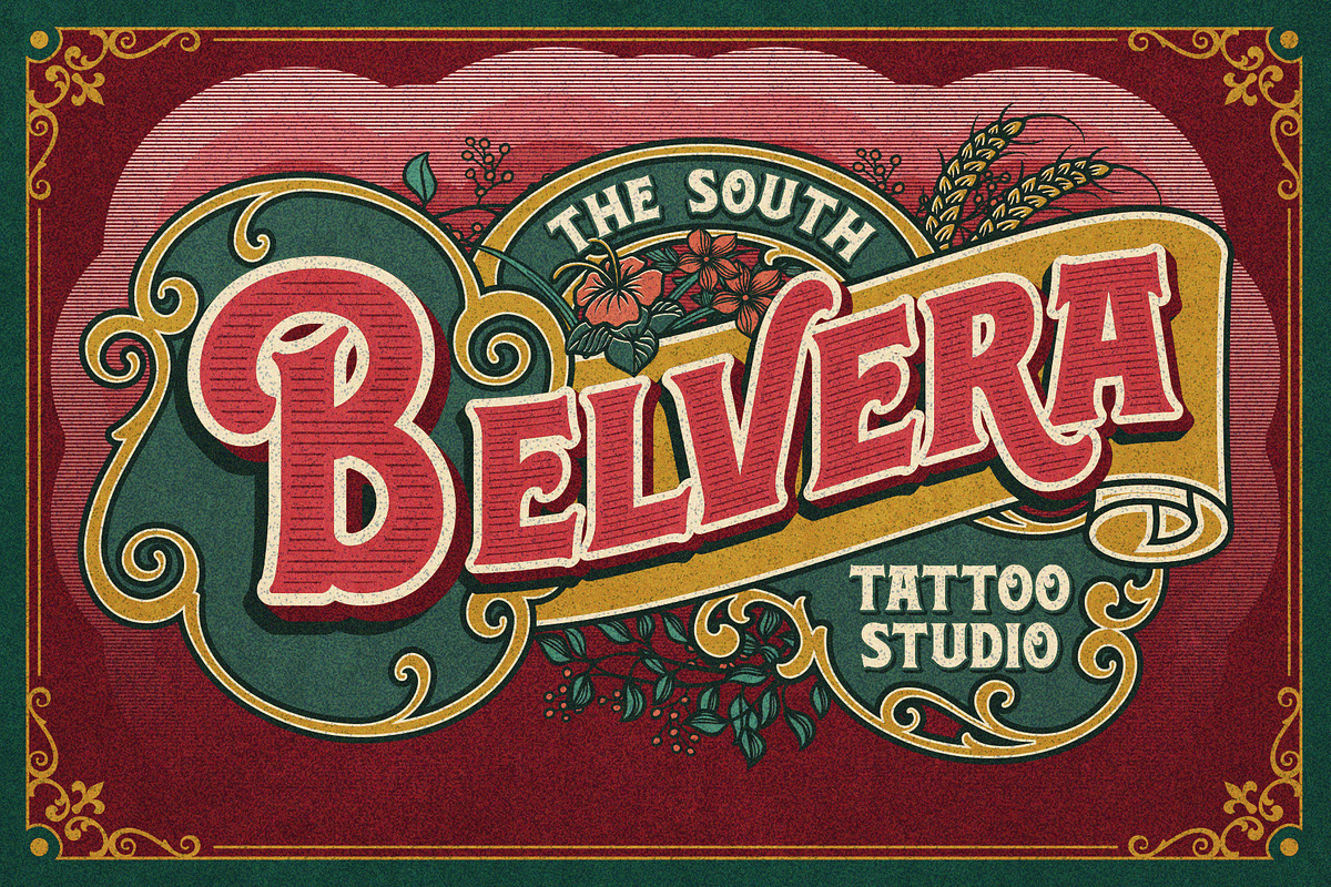 Rosvard - Vintage Layered Typeface, a Font by Bombastype (Photo 7 of 8)