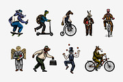 Fashion Animal characters. Draw set., an Animal Illustration by Arthur Balitskiy (Thumbnail 3 of 3)