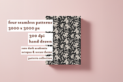 Octopus Ocean Cute Dark Academia, a Pattern Graphic by Little Creative Scribbles (Thumbnail 6 of 13)