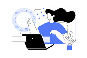 Personalized astrology isolated, a Person Illustration by Visual Generation