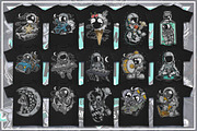 100 Astronaut Cartoon Designs Bundle, an Illustration by roach_graphic (Thumbnail 5 of 16)