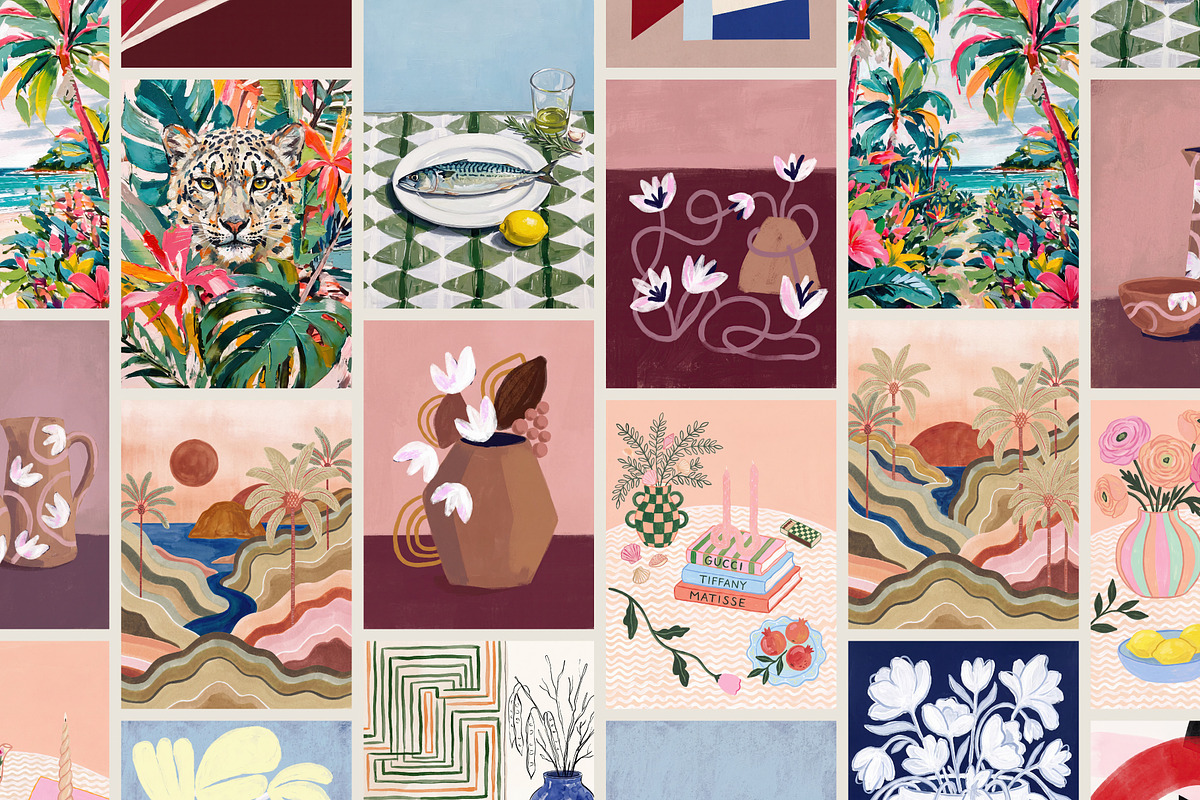 CONTEMPORARY ART PRINTS - 140 Bundle, a Background Graphic by Tomasz Ganclerz (Photo 11 of 12)