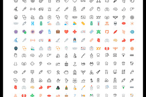 3000 Mega Bundle Line&color Icons