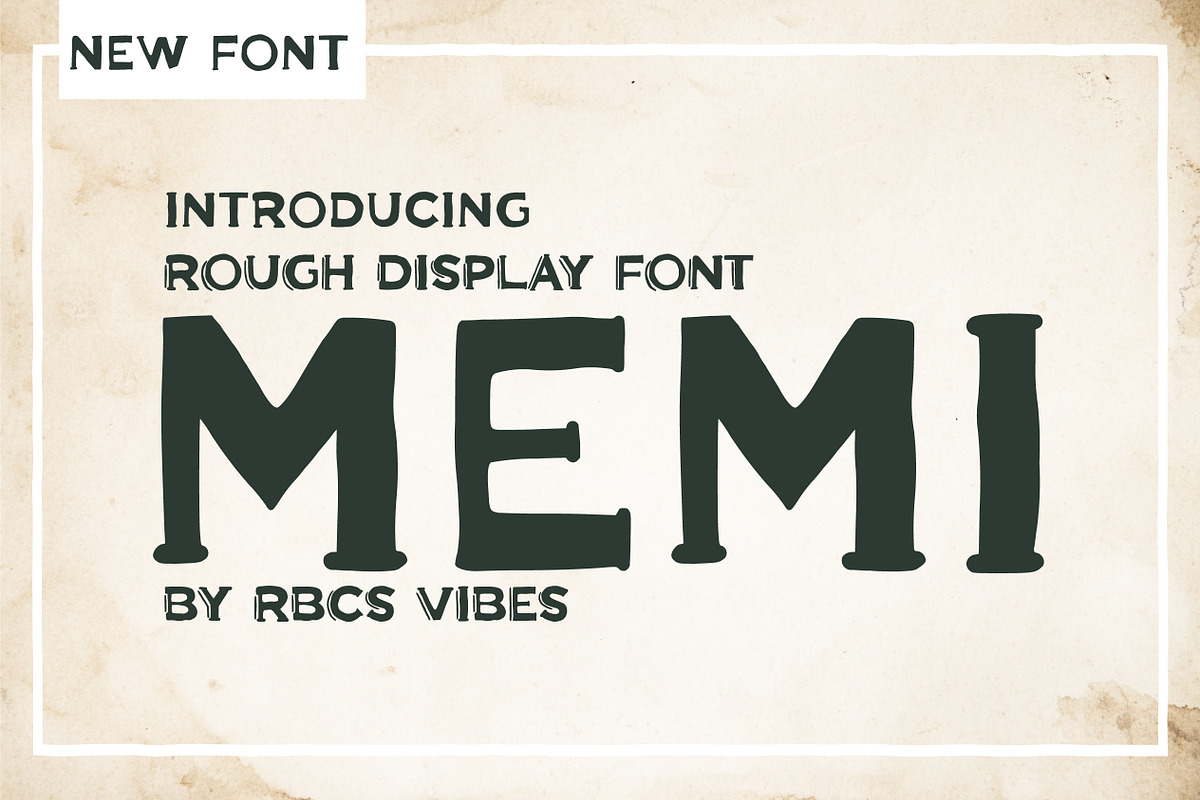Memi Display Font, a Serif Font by rbcs_vibes (Photo 1 of 5)