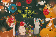 Whimsical Forest, an Animal Illustration by Anna Babich (Thumbnail 1 of 5)