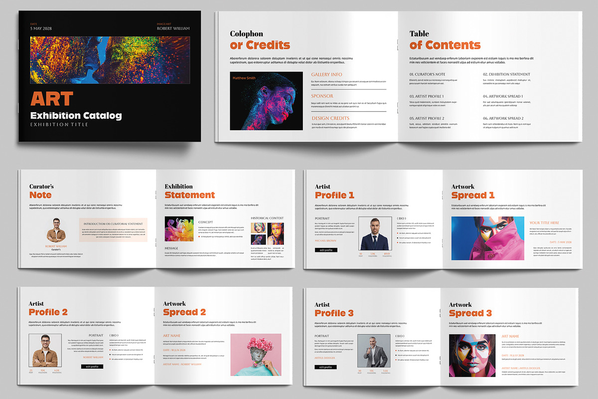 Minimal Art Exhibition Brochure, a Brochure Template by MightyDesign (Photo 1 of 9)