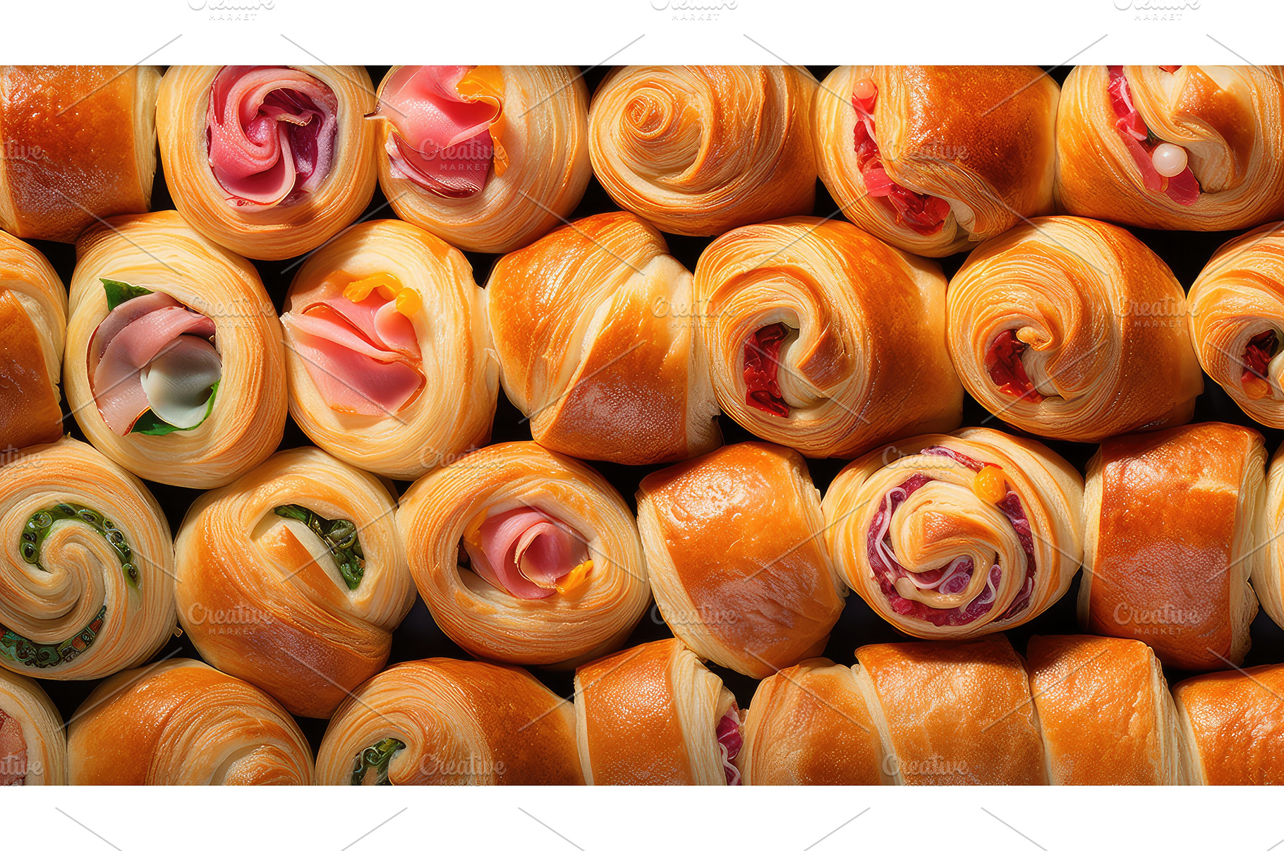breakfast roll croissan food ai, a Background Photo by pikepicture