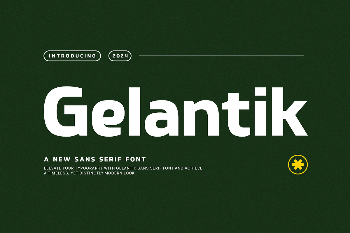 Gelantik - Modern Bold Sans Serif, a Sans Serif Font by Typeformers (Photo 1 of 5)