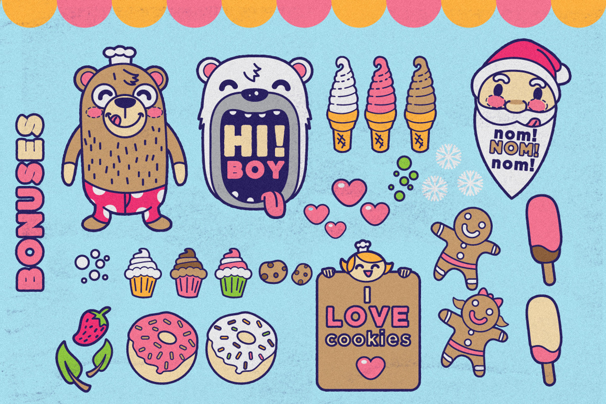 Chiko Cookies Typeface + Cute Bonus preview 3