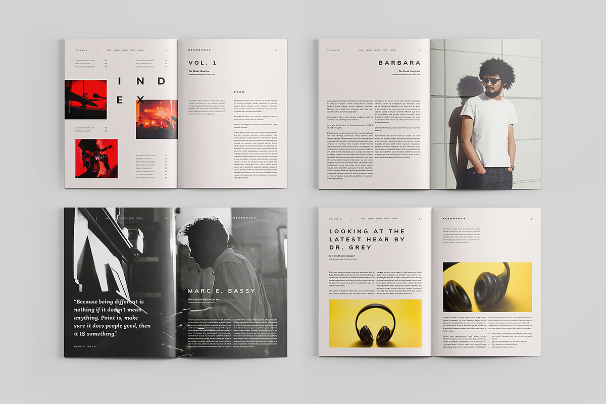 RESONANCE Magazine & Lookbook, a Magazine Template by Visuel Colonie® (Photo 4 of 6)