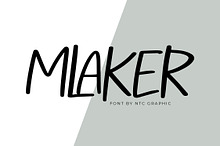 MLAKER Playful Brush Font