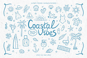 Coastal Vibes Minimal Summer Doodles, an Object Graphic by roskque (Thumbnail 1 of 8)