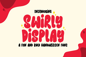 Swirly - Display Font