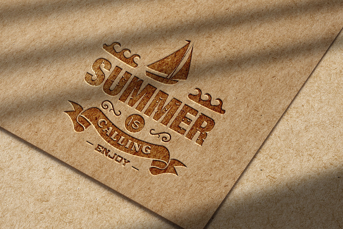 Sumer Retro Labels Bundle, a Branding & Logo Template by DCD Vector Co. (Photo 12 of 12)