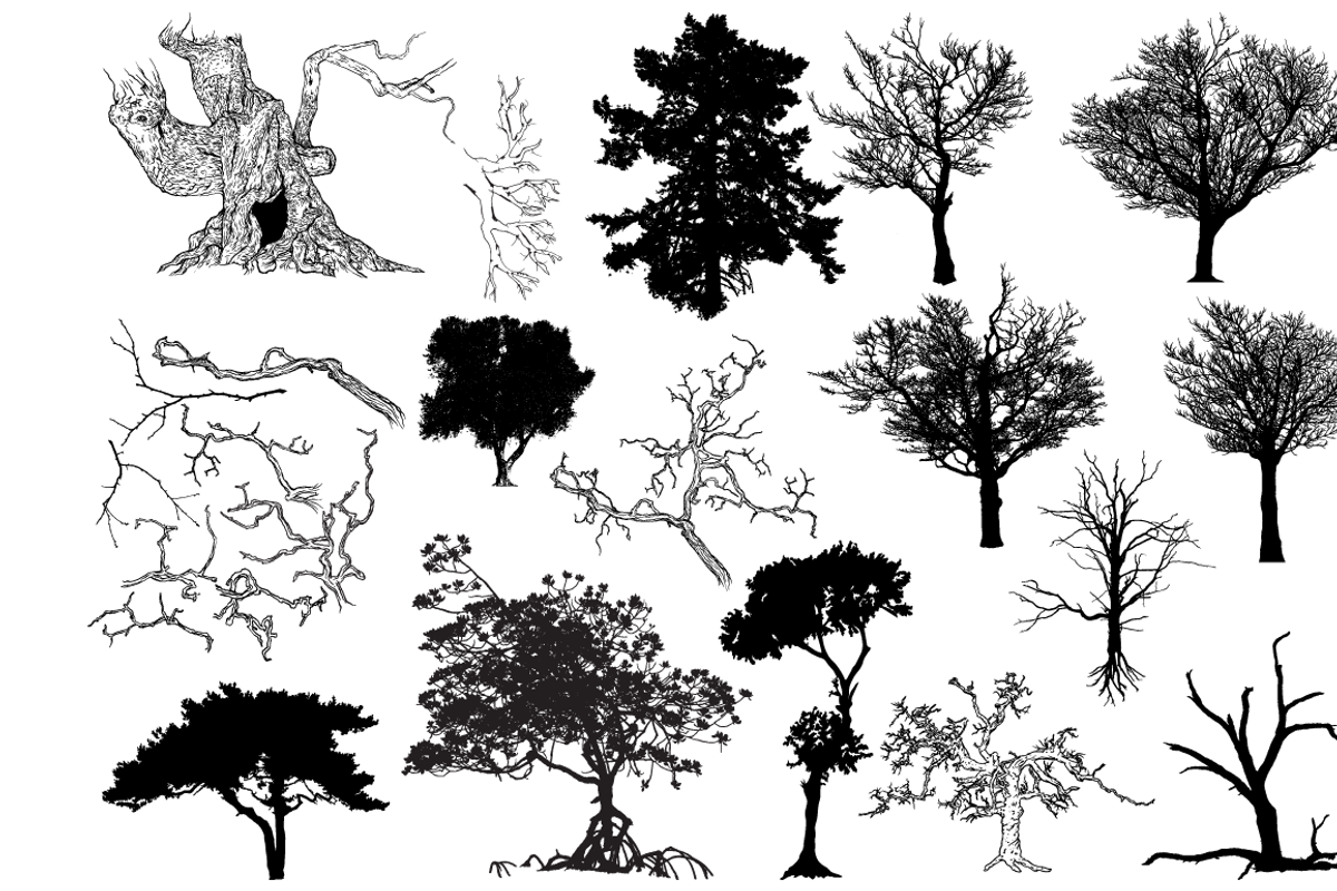 Tree Vector Pack 2, an Illustration by Go Media's Arsenal