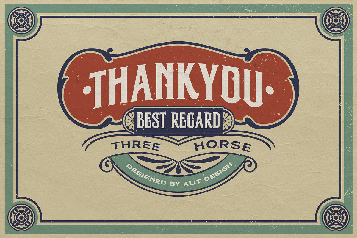 Three Horse Typeface, a Serif Font by alit design (Photo 20 of 20)