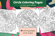10 Circle Coloring Pages | Nature, an Animal Illustration by ChristinaDesigns (Thumbnail 1 of 7)