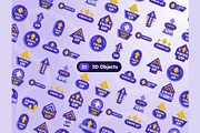 Swipe Up 3D Icons, an Object 3D Model by Rakata Studio (Thumbnail 5 of 7)