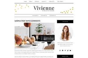 Feminine WordPress Theme | Vivienne