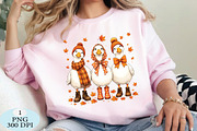 Autumn Geese In Cozy PNG, a Seasonal Illustration by Daily.Designs (Thumbnail 3 of 5)