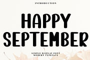 Happy September, a Script Font by InermediaSTUDIO (Thumbnail 1 of 7)