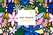 DEEP TROPICAL floral collection, a Texture Graphic by solmariart (Thumbnail 1 of 8)