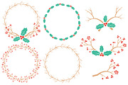 Cherry Bomb Christmas Holly, an Illustration by Amanda Ilkov (Thumbnail 3 of 5)