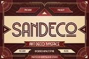 SanDeco, a Sans Serif Font by Burntilldead (Thumbnail 1 of 12)