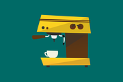 Quirky Coffee Machines, a Food Illustration by Projectile (Thumbnail 5 of 7)