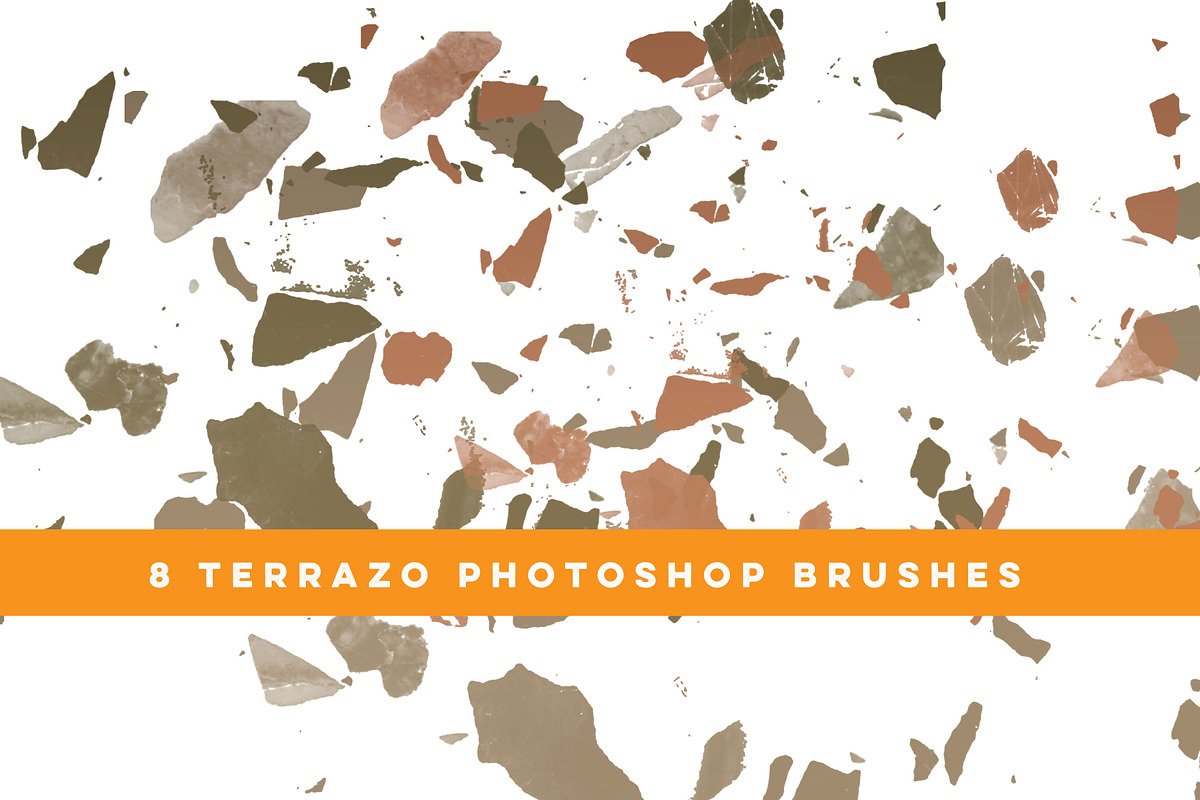 8 Terrazzo Photoshop Brushes, a Brush Add-On by CC CREATIVE CO (Photo 6 of 10)