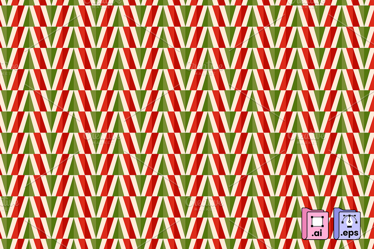 Holiday Geometric Festive Pattern, a Pattern Graphic by MISS CHATZ (Photo 3 of 3)