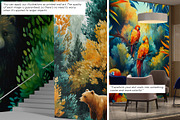 Wild Animal in Tropical Jungle Art, a Wallpaper Graphic by Vibrand Studio (Thumbnail 5 of 10)