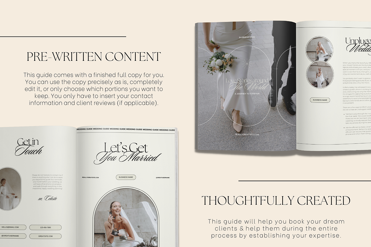 Wedding Photography Client Guide, a Marketing Template by Branding Babe Co. (Photo 3 of 9)
